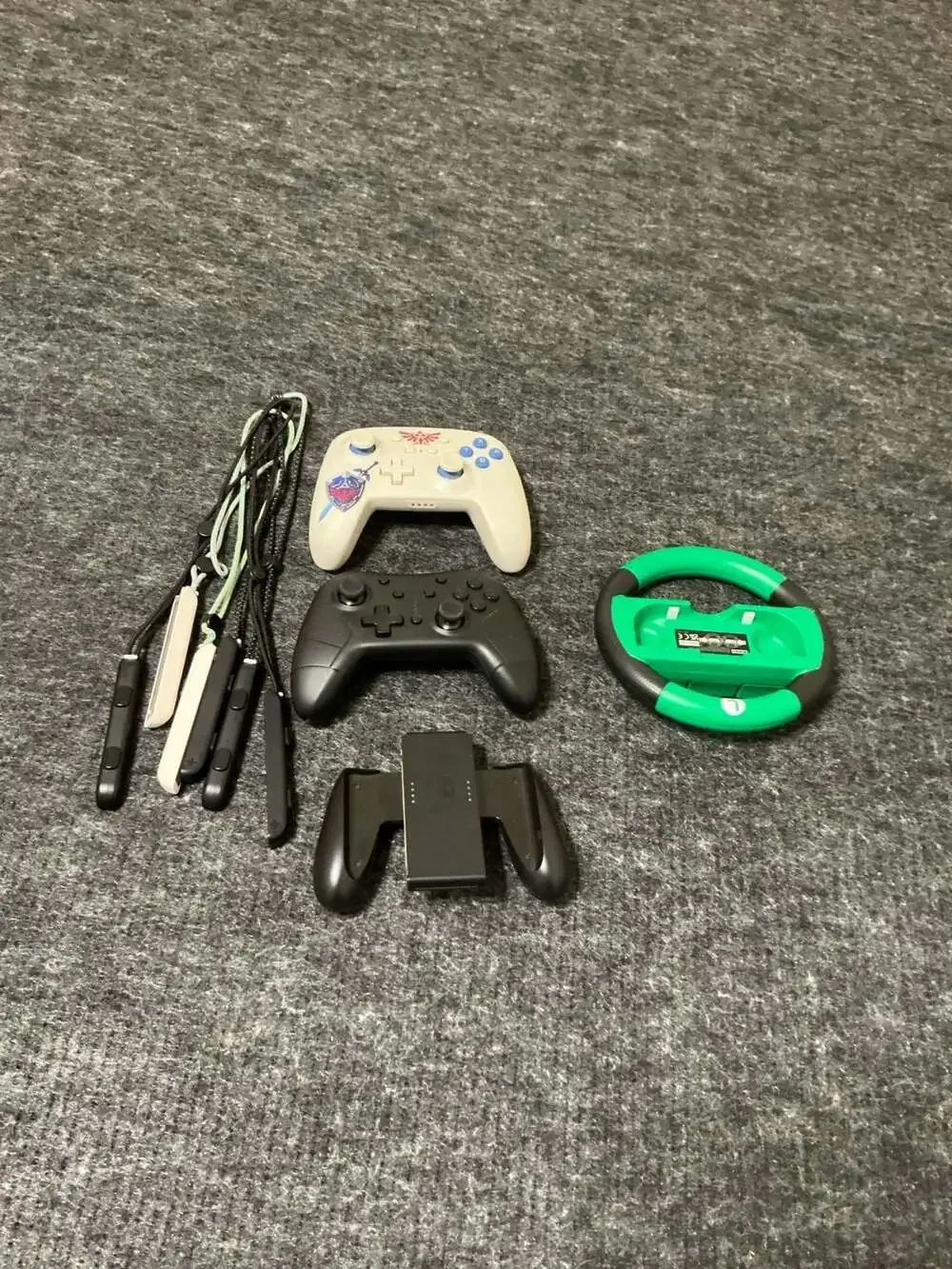 Nintendo Switch Accessory Bundle: PowerA Zelda Wireless Controller.